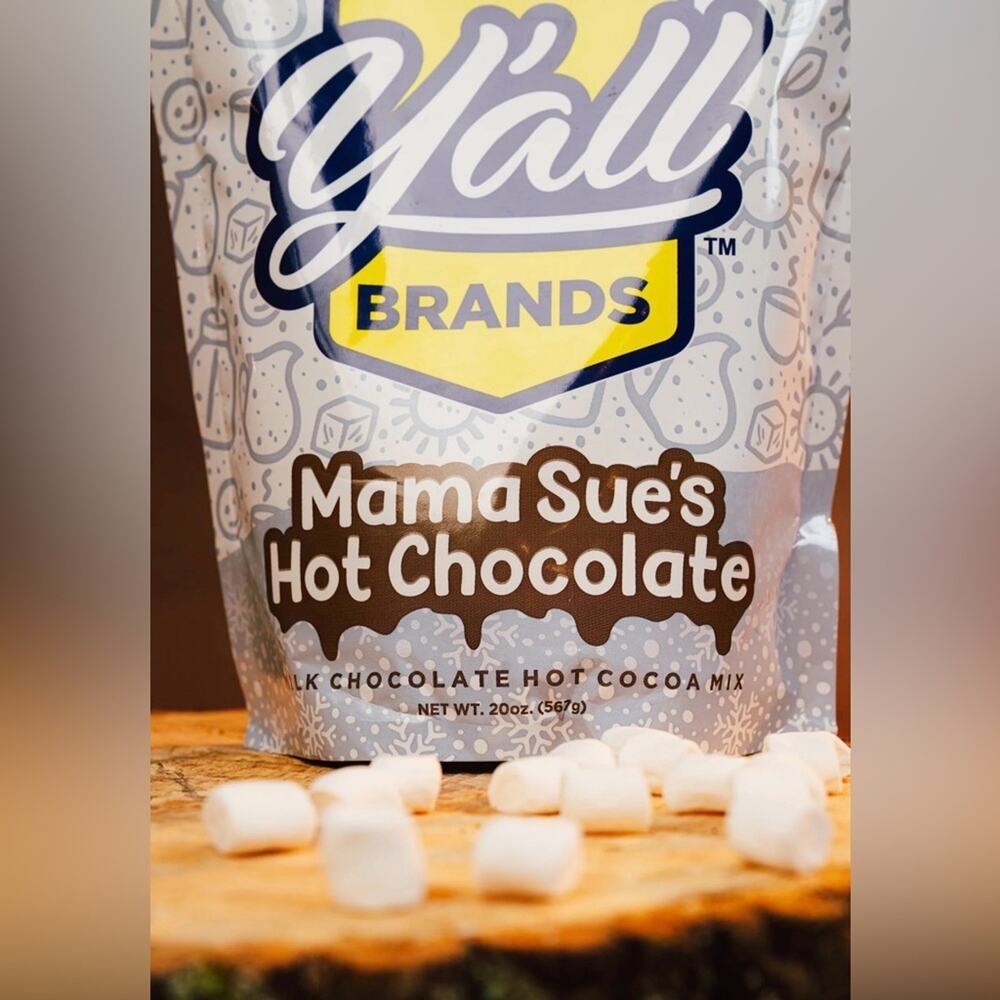 NEW Y'all Brands Mama Sue's Hot Chocolate NEW SEALED PACKAGE 20 ounces - Picture 2 of 11